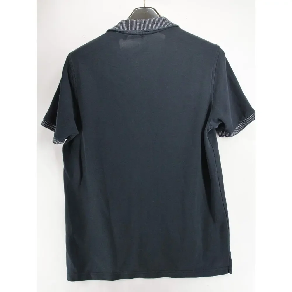 Psycho Bunny Mens Polo Shirt Size 5 Med Black Pima Cotton Golf Polo Short Sleeve